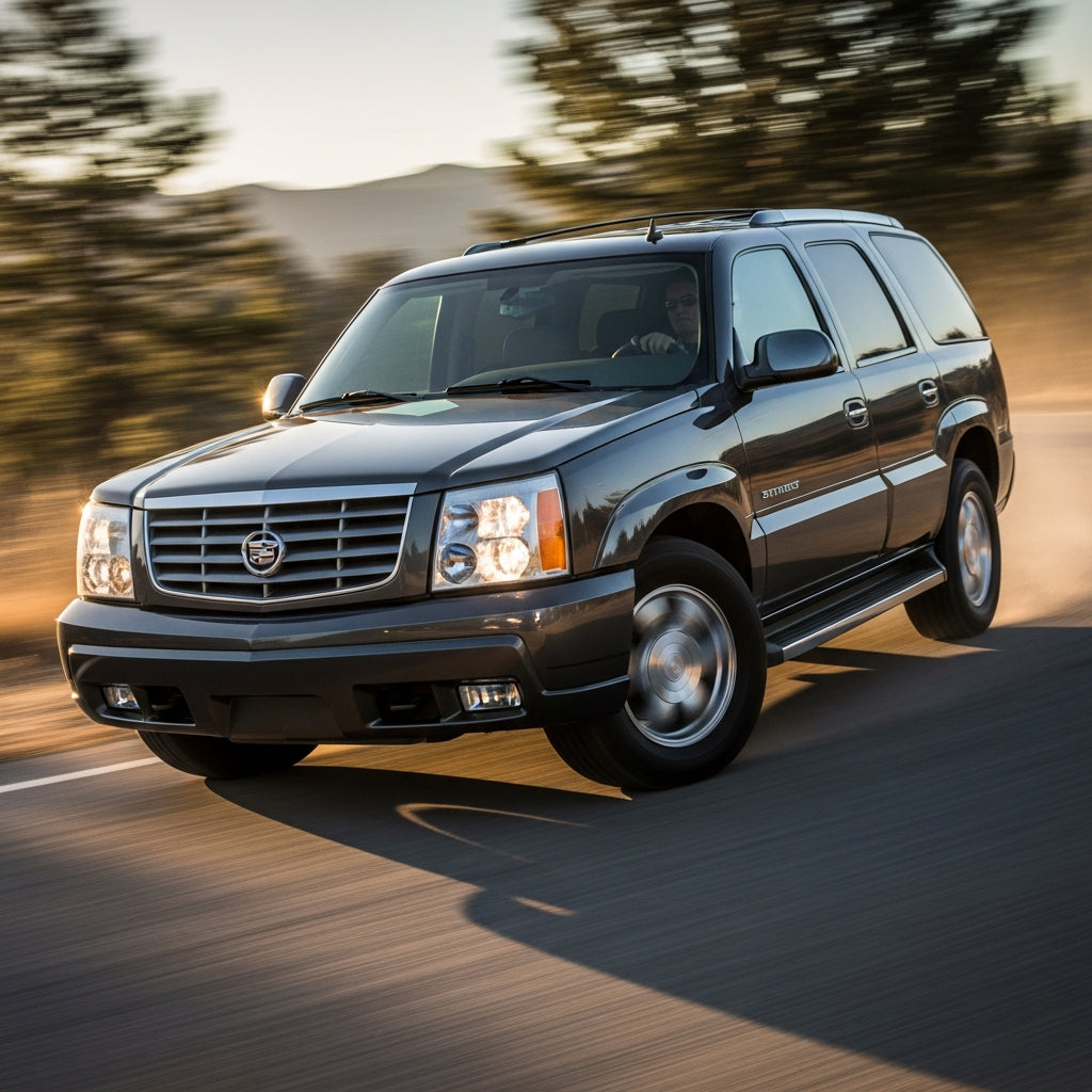 Action Shot: Cadillac Escalade Driving Fast