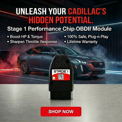 Stage 1 Performance Chip for Cadillac - Boost HP & Torque | OBD2 Plug & Play Module