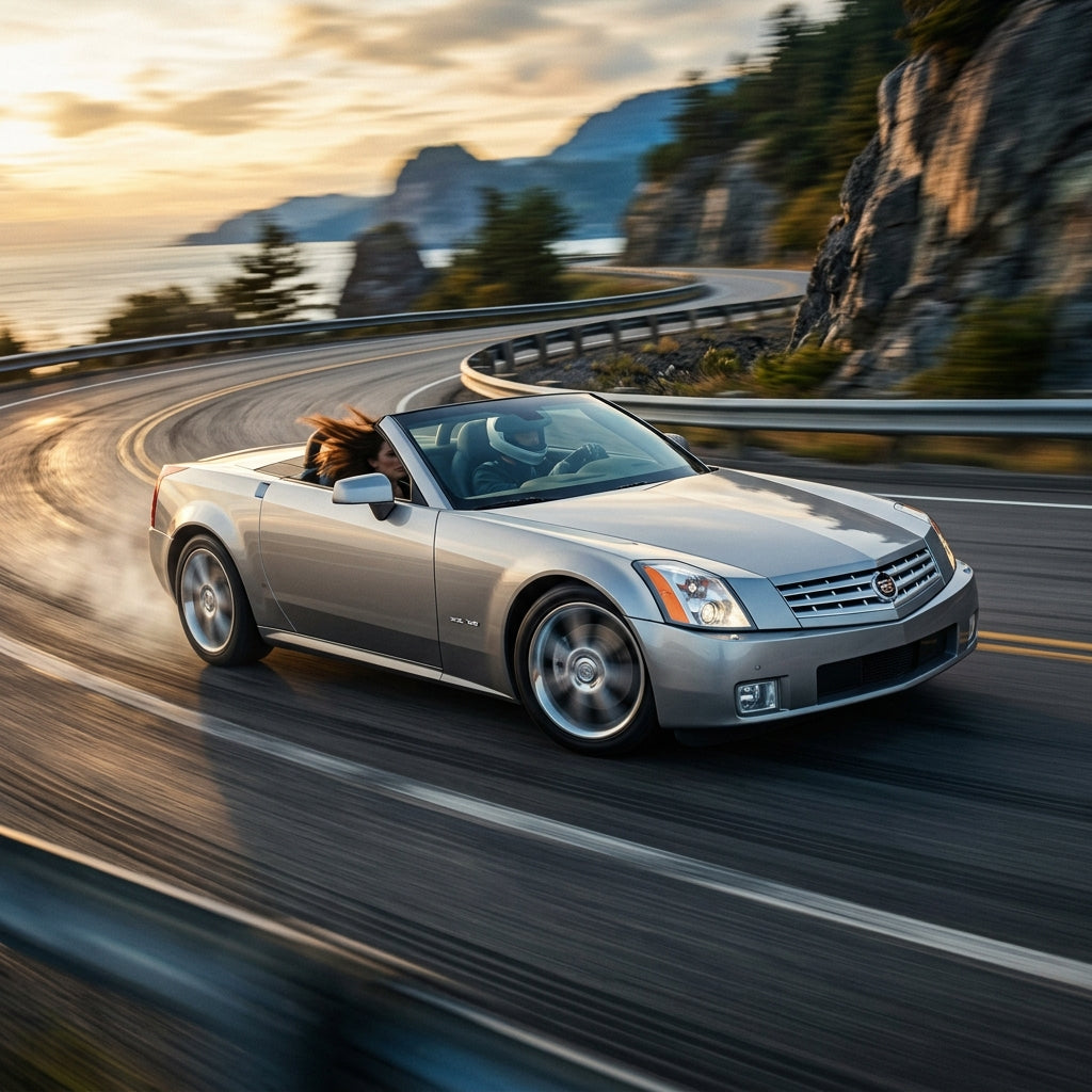 Action Shot: Cadillac XLR Driving Fast