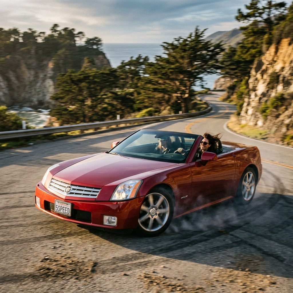 Action Shot: Cadillac XLR Driving Fast