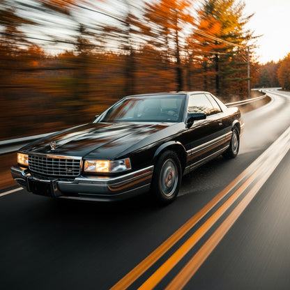 Action Shot: Cadillac  Eldorado  Driving Fast