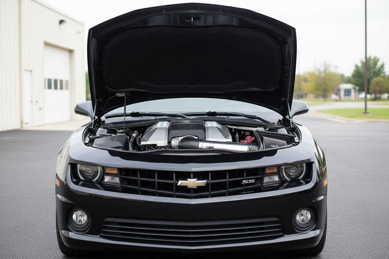 Cold Air Intake for Chevy Camaro SS (2010-2015) 6.2L V8 Engine Chrome/Black