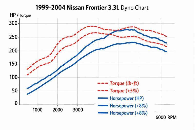 Admisión de aire frío para motores Nissan Frontier (1999-2004) V6 de 3,3 L de aspiración natural y sobrealimentados 