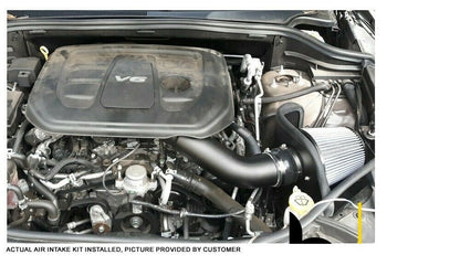 Cold Air Intake W/Heat Shield for Dodge Durango (2016-2024) with 3.6L Engine Black