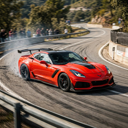 Action Shot: Chevrolet  Driving Fast