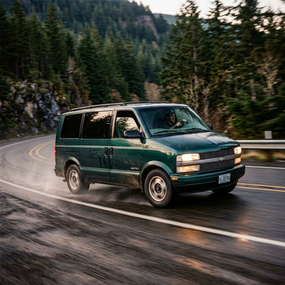 Action Shot: Chevrolet Astro Driving Fast