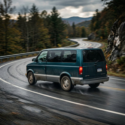 Action Shot: Chevrolet Astro Driving Fast