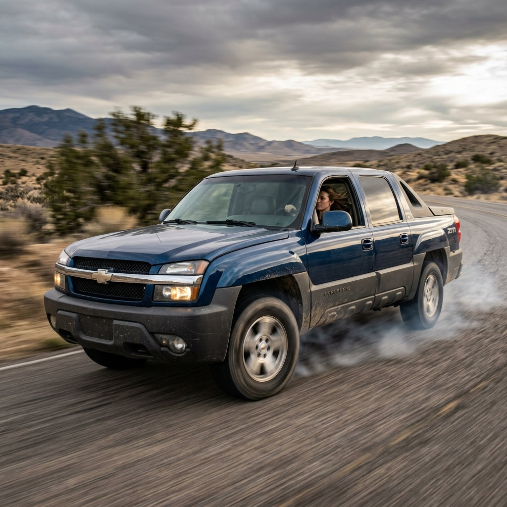 Action Shot: Chevrolet Avalanche Driving Fast