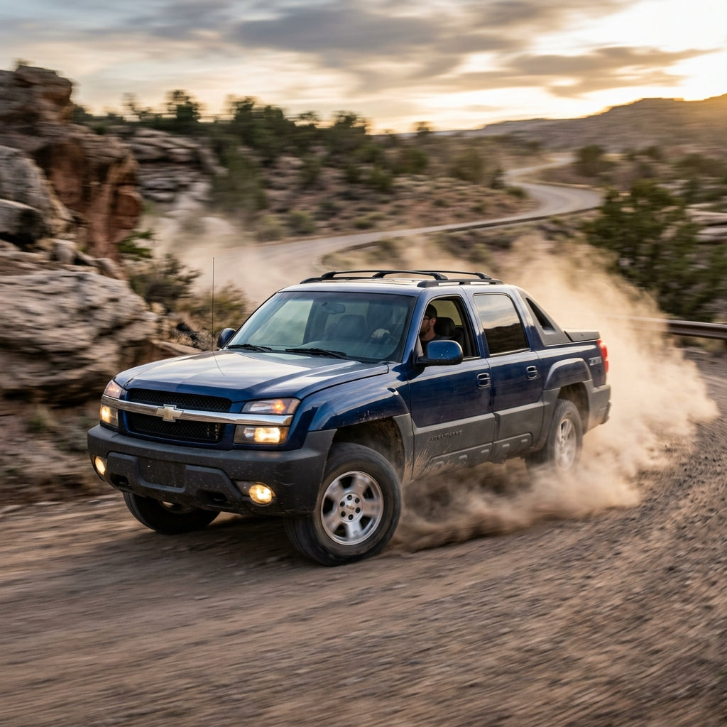 Action Shot: Chevrolet Avalanche Driving Fast