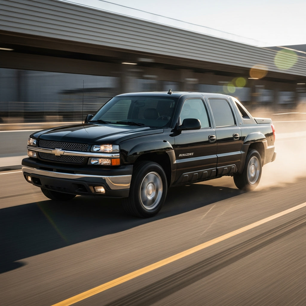Action Shot: Chevrolet Avalanche Driving Fast
