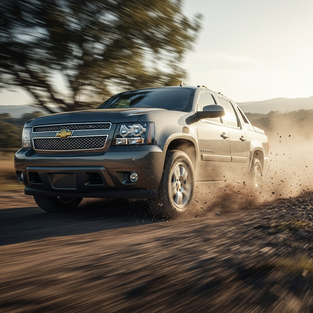 Action Shot: Chevrolet Avalanche Driving Fast