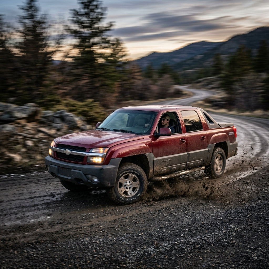 Action Shot: Chevrolet Avalanche Driving Fast