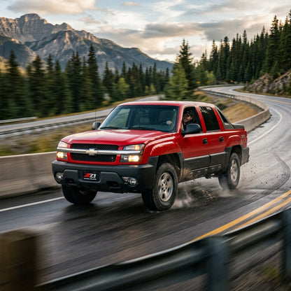 Action Shot: Chevrolet Avalanche Driving Fast