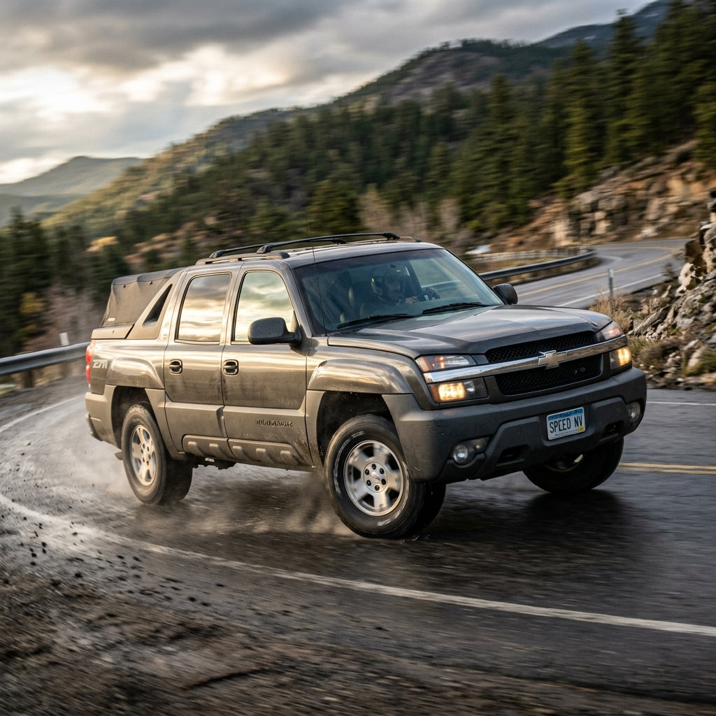 Action Shot: Chevrolet Avalanche Driving Fast