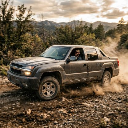 Action Shot: Chevrolet Avalanche Driving Fast