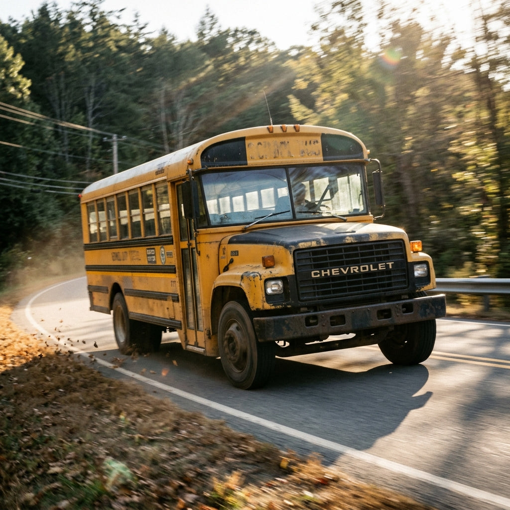 Action Shot: Chevrolet B7,P6000 Driving Fast
