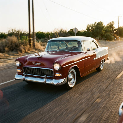 Action Shot: Chevrolet Bel Air,150,210 Driving Fast