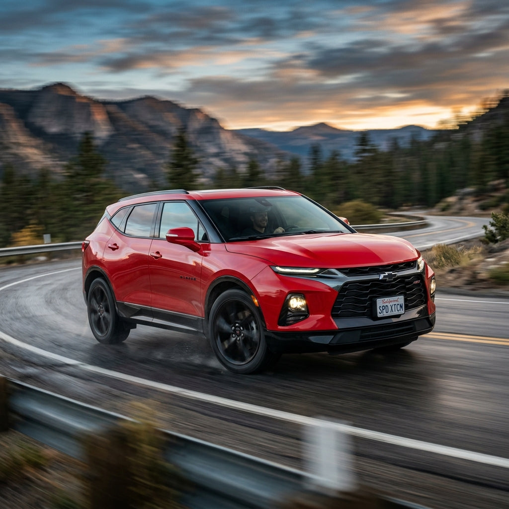 Action Shot: Chevrolet Blazer Driving Fast