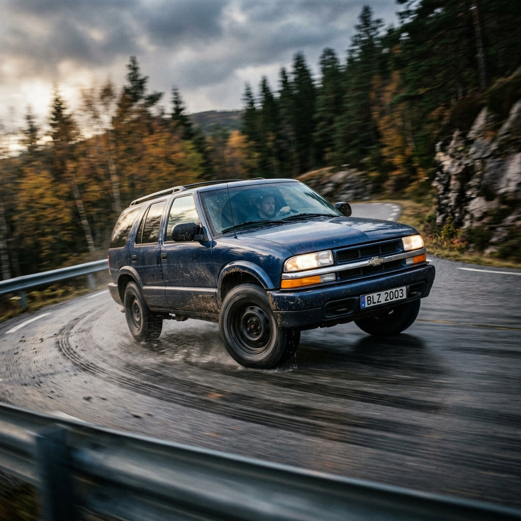 Action Shot: Chevrolet Blazer Driving Fast