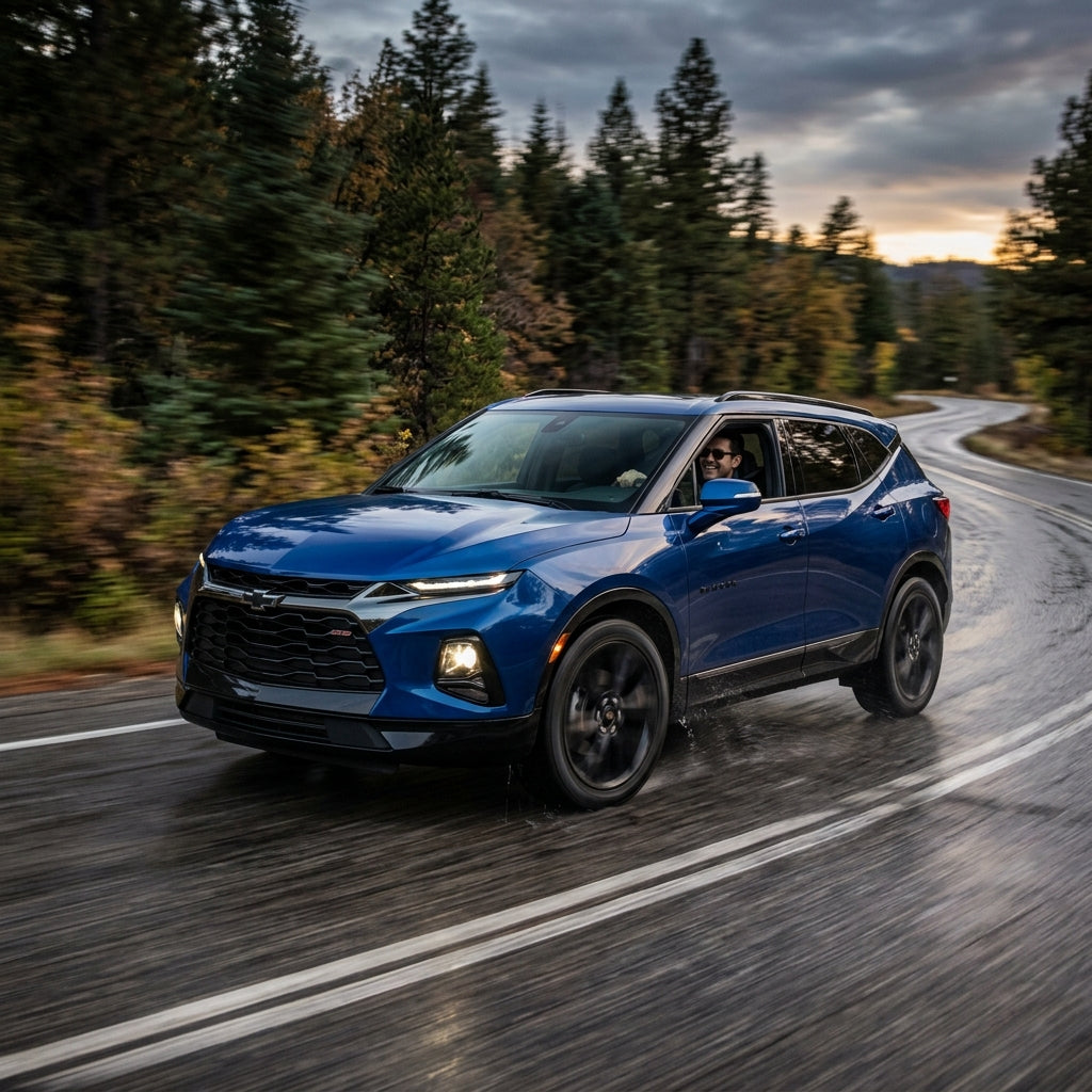 Action Shot: Chevrolet Blazer Driving Fast