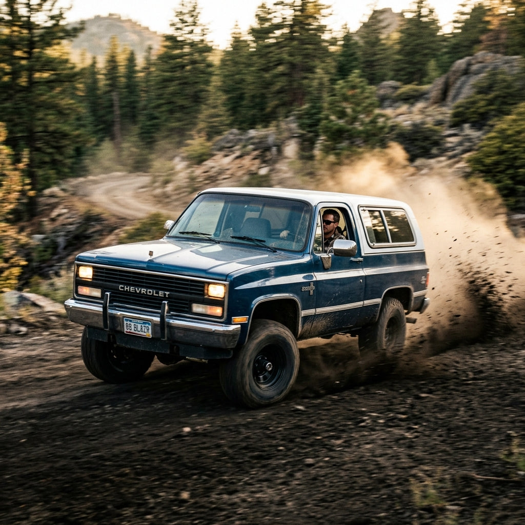 Action Shot: Chevrolet Blazer Driving Fast