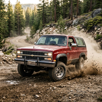 Action Shot: Chevrolet Blazer Driving Fast