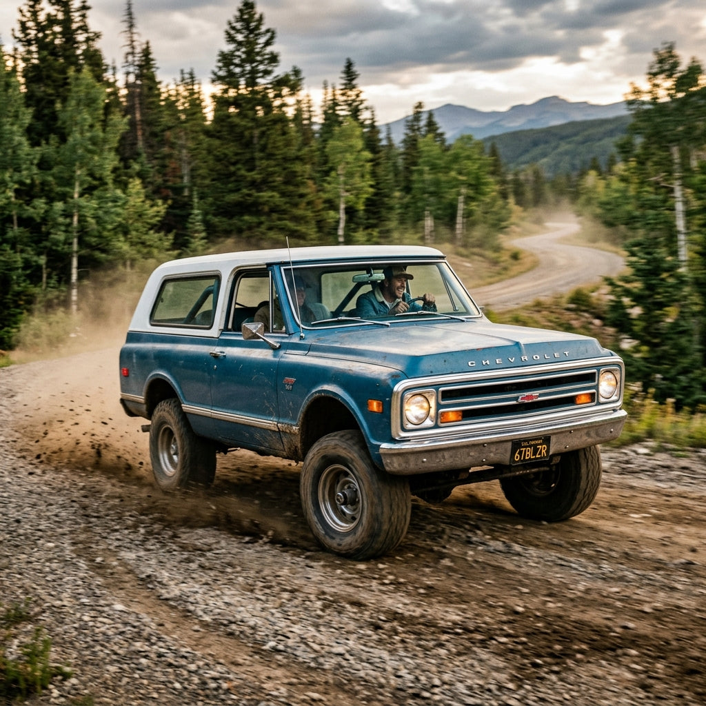Action Shot: Chevrolet Blazer Driving Fast