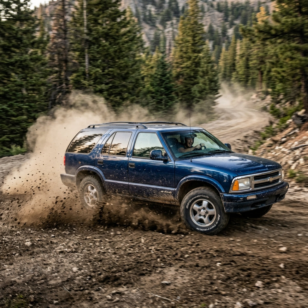 Action Shot: Chevrolet Blazer Driving Fast