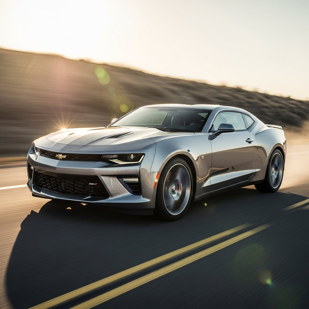 Action Shot: Chevrolet Camaro Driving Fast