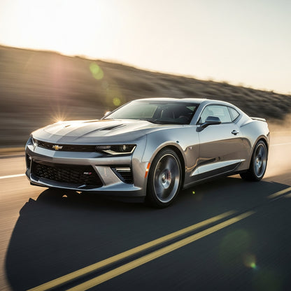 Action Shot: Chevrolet Camaro Driving Fast