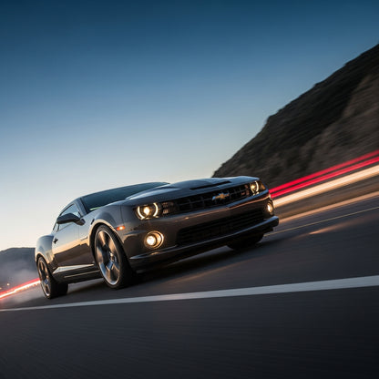 Action Shot: Chevrolet Camaro Driving Fast