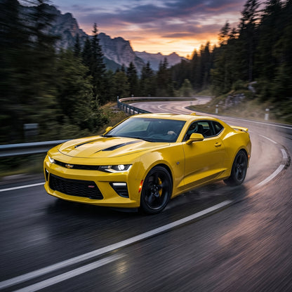 Action Shot: Chevrolet Camaro Driving Fast