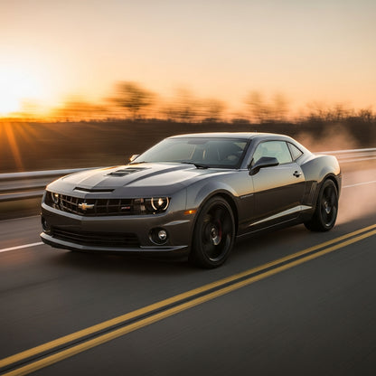 Action Shot: Chevrolet Camaro Driving Fast