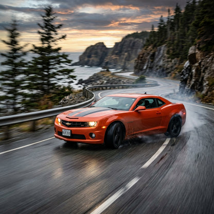 Action Shot: Chevrolet Camaro Driving Fast