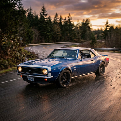 Action Shot: Chevrolet Camaro Driving Fast