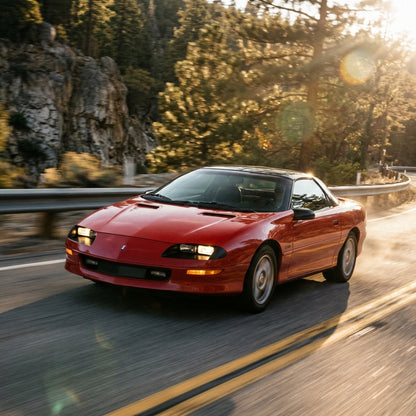 Action Shot: Chevrolet Camaro Driving Fast