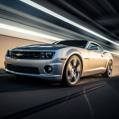 Action Shot: Chevrolet Camaro Driving Fast