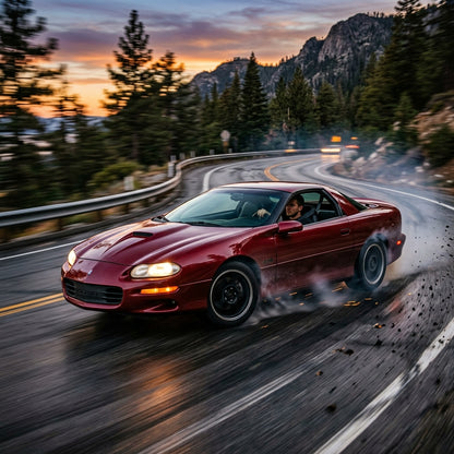 Action Shot: Chevrolet Camaro Driving Fast