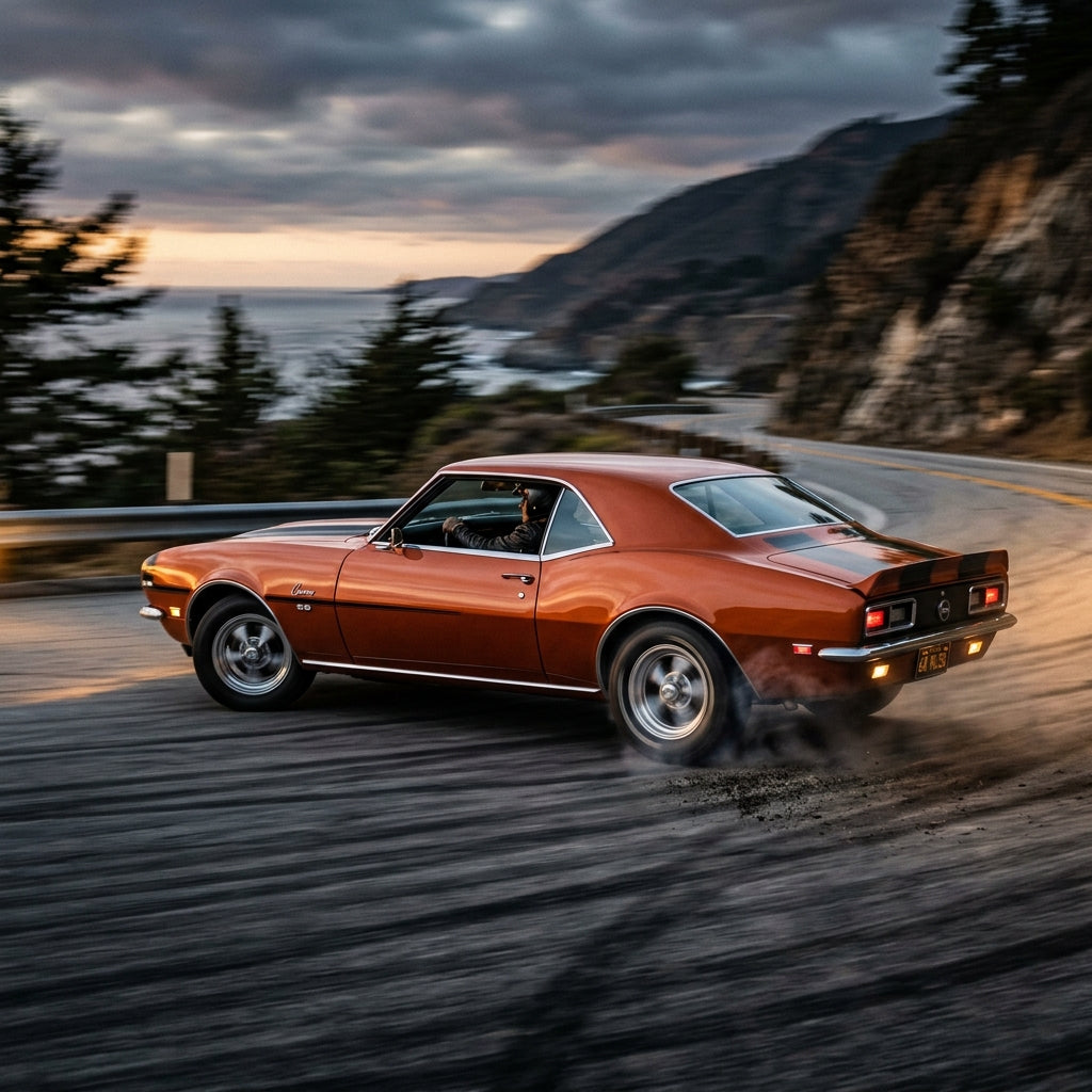 Action Shot: Chevrolet Camaro Driving Fast