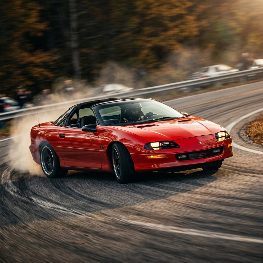 Action Shot: Chevrolet Camaro Driving Fast