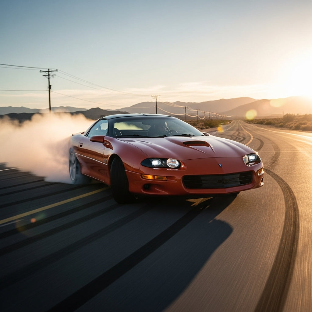 Action Shot: Chevrolet Camaro Driving Fast