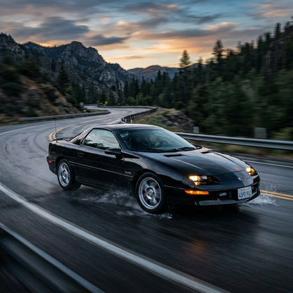 Action Shot: Chevrolet Camaro Driving Fast
