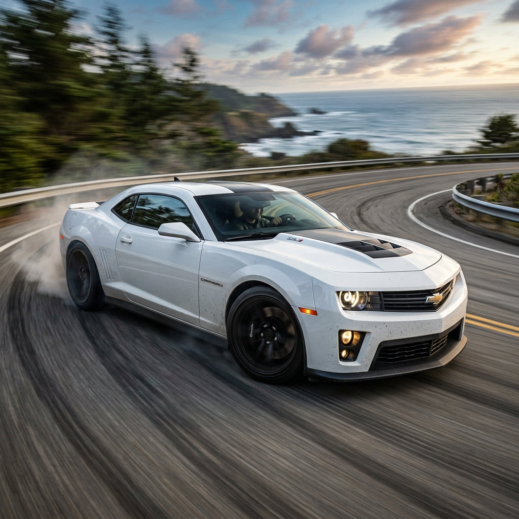 Action Shot: Chevrolet Camaro Driving Fast