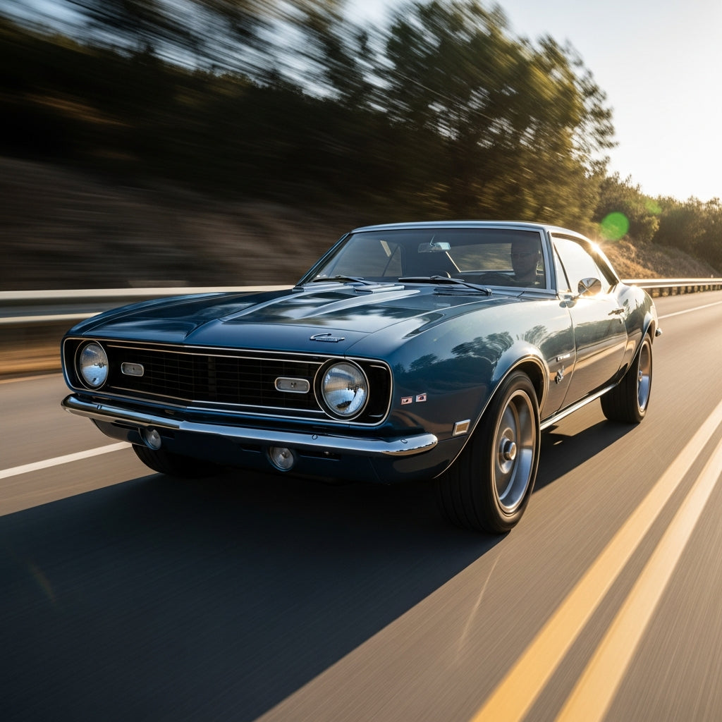 Action Shot: Chevrolet Camaro Driving Fast