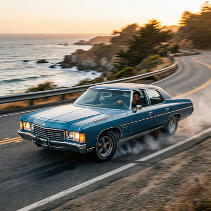 Action Shot: Chevrolet Caprice Driving Fast