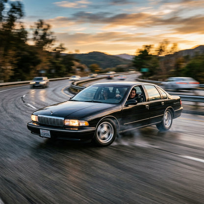 Action Shot: Chevrolet Caprice Driving Fast