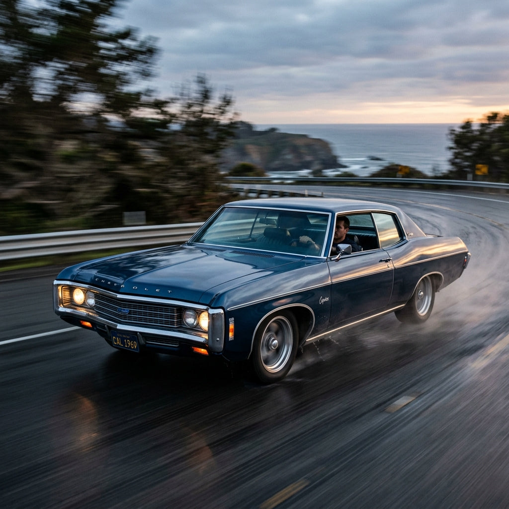 Action Shot: Chevrolet Caprice Driving Fast