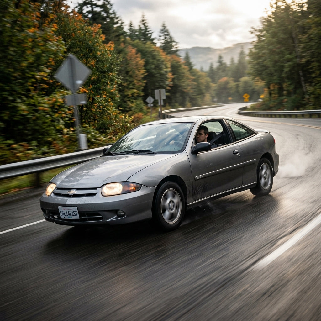Action Shot: Chevrolet Cavalier Driving Fast