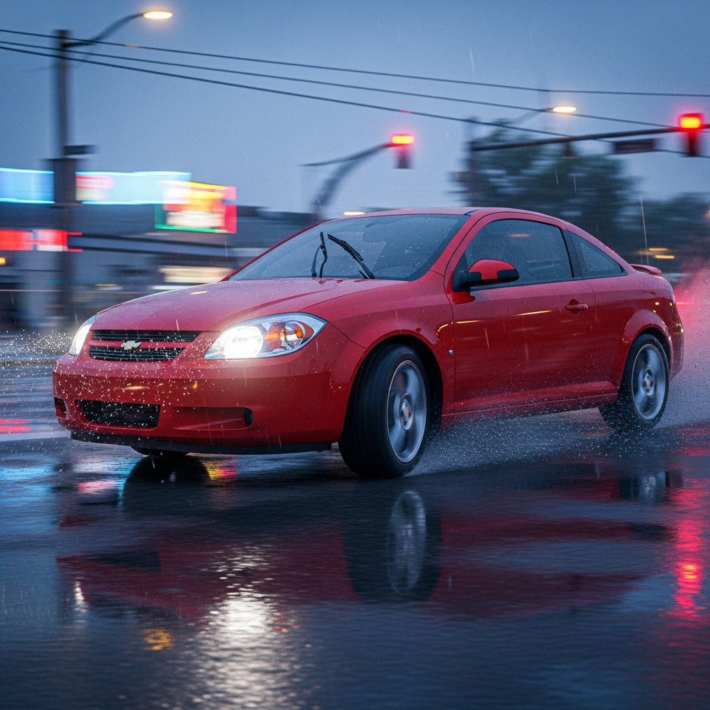 Action Shot: Chevrolet Cobalt Driving Fast