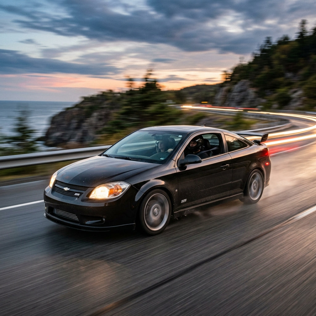 Action Shot: Chevrolet Cobalt Driving Fast